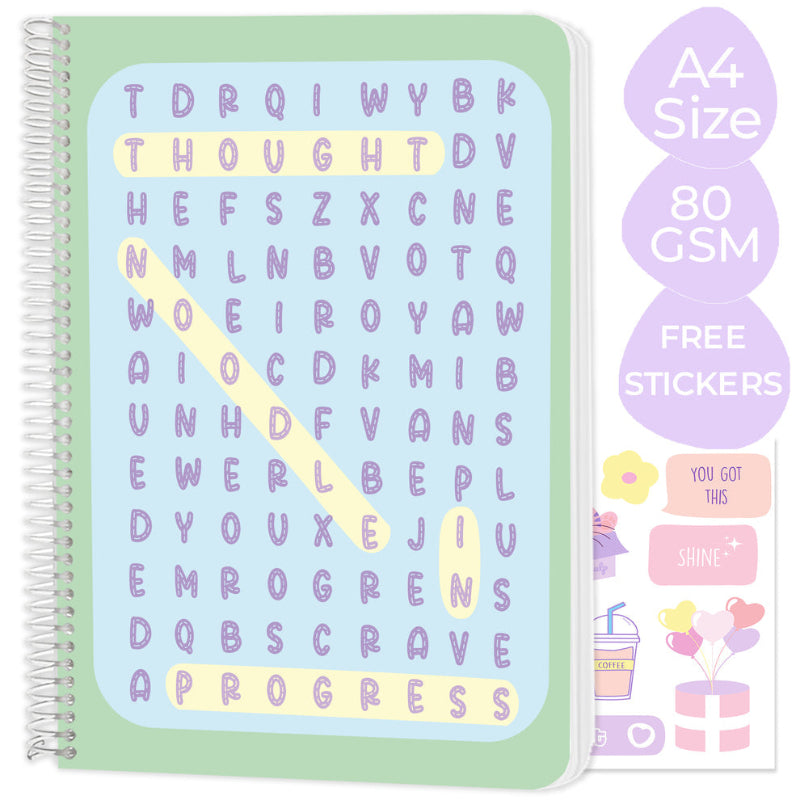 A4 Spiral Notebook "Thought Noodle In Progress"