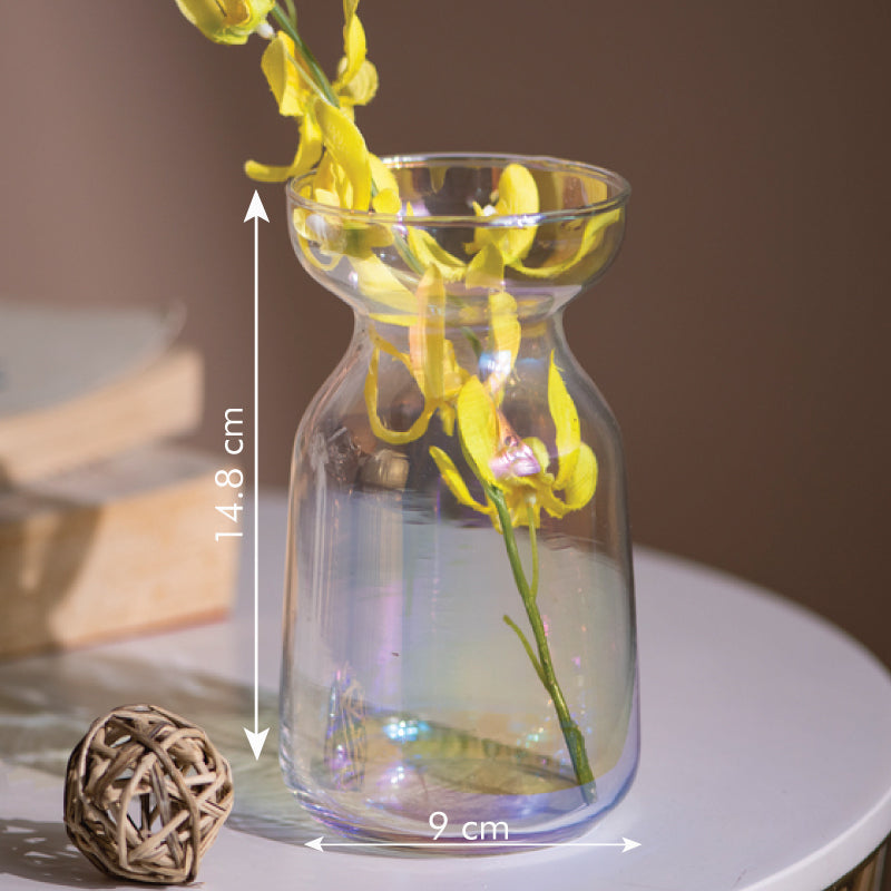 Timeless Prismatic Glass Vase Vases June Trading   