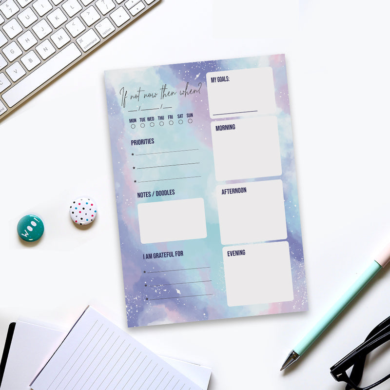 If Not Now Then When Tear-Away Notepad Planners June Trading   