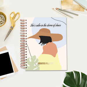 Undated Yearly Planner - Storm Of Chaos (2023 Collection) + Ultimate Sticker Book Undated Planners June Trading   