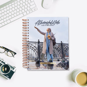 Undated Yearly Planner - Alhamdulillah (2023 Collection) + Ultimate Sticker Book Undated Planners June Trading   