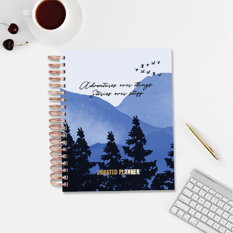 Undated Yearly Planner - Adventures Over Things