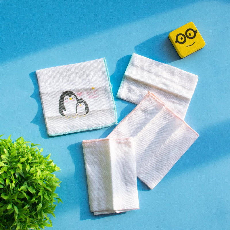 Adorable Penguin Duo Handkerchief Handkerchiefs ERL   