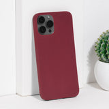 iPhone 12 Pro Max Premium Ultra-Light Silicone Cover iPhone 12 Pro Max June Trading Wine Red  