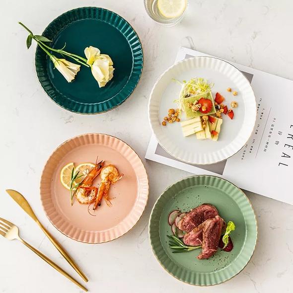 Pastel Ceramic Appetizer/Dessert Plates