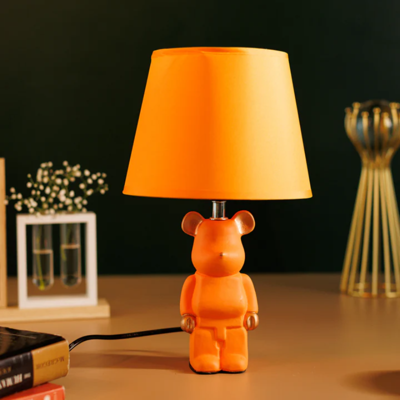 Table Light Bear Bedside Lamp Resin Crafts Cartoon