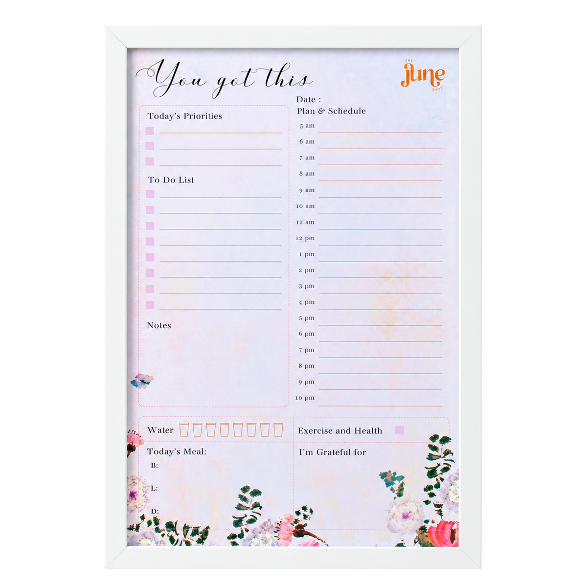 You Got This rewritable planner board