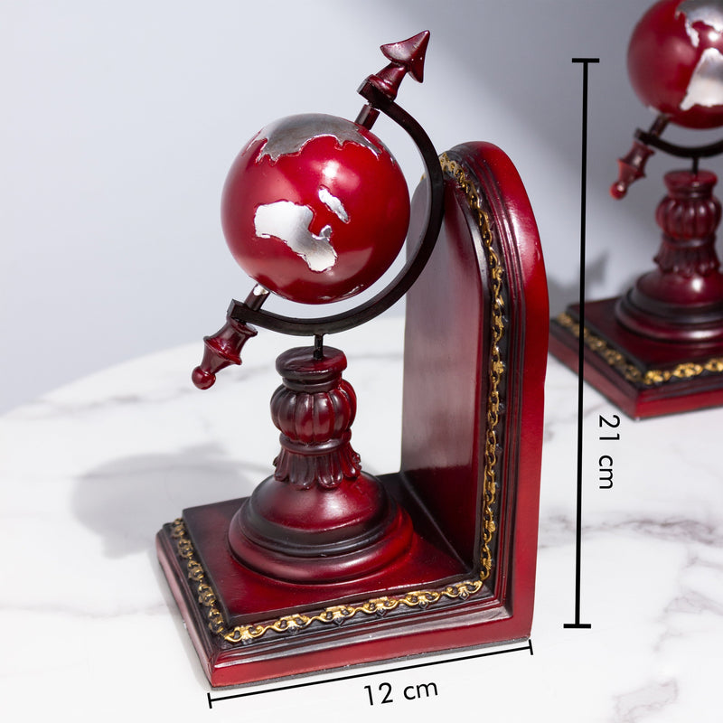 Wander World Wide Ruby Red Bookend Artifacts The June Shop   