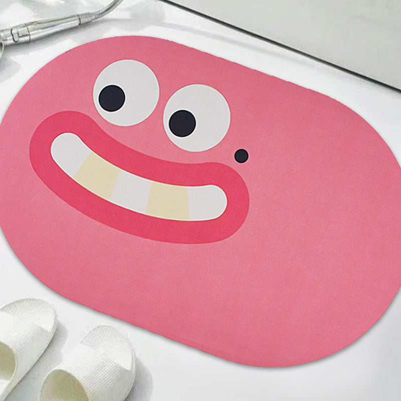 Grining Face Super Absorbent Anti Skid Bathroom Floor Mat Bathroom Mats June Trading   