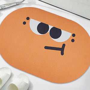 Deep In Thoughts Super Absorbent Anti Skid Bathroom Floor Mat Bathroom Mats June Trading   