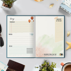 Wander Often Wonder Always - Travel Journal for Long Journey (30 Days) Travel Journals June Trading   