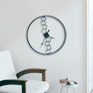 Stacked Blocks Stylish Wall Clock Wall Clocks June Trading   