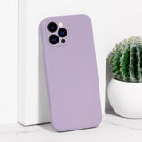 Apple iPhone 12 Pro Max Liquid Silicone Premium Protective Case iPhone 12 Pro Max June Trading Grape Purple  