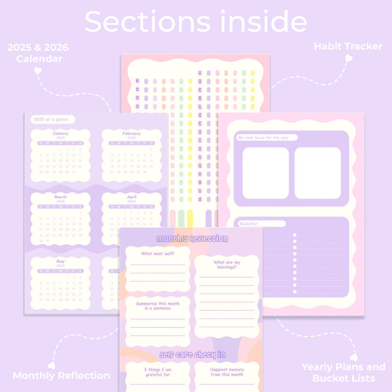 Undated Yearly Planner - Dream Big, Little One