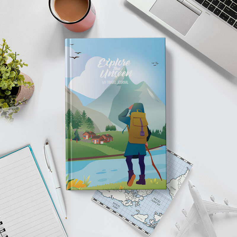 Explore The Unseen - Travel Journal for Short Journey (15 Days) Travel Journals June Trading   