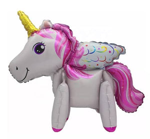 White Unicorn Balloon Balloon June Trading   