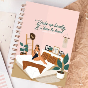 Undated Yearly Planner - Wake Up Beauty, Time To Beast Undated Planners June Trading   