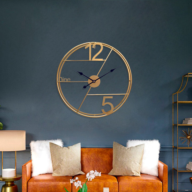 Modern Gold Wall Clock
